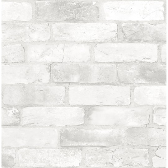NuWallpaper Loft White Brick Peel & Stick Wallpaper | 20.5" x 18ft | Michaels®